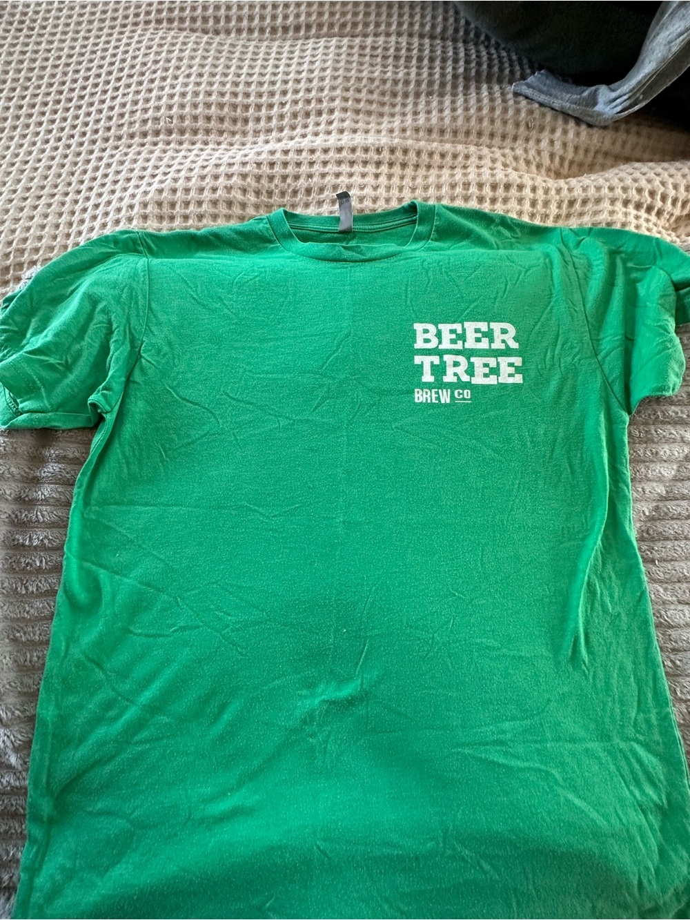Banana Republic Green Beer Tree Brew Co. Logo Tee